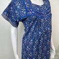 Royal Blue Elegant & Breathable Pure Cotton Nightgown
