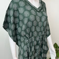 Green Rayon Fabric Kaftan Elegant & Classy