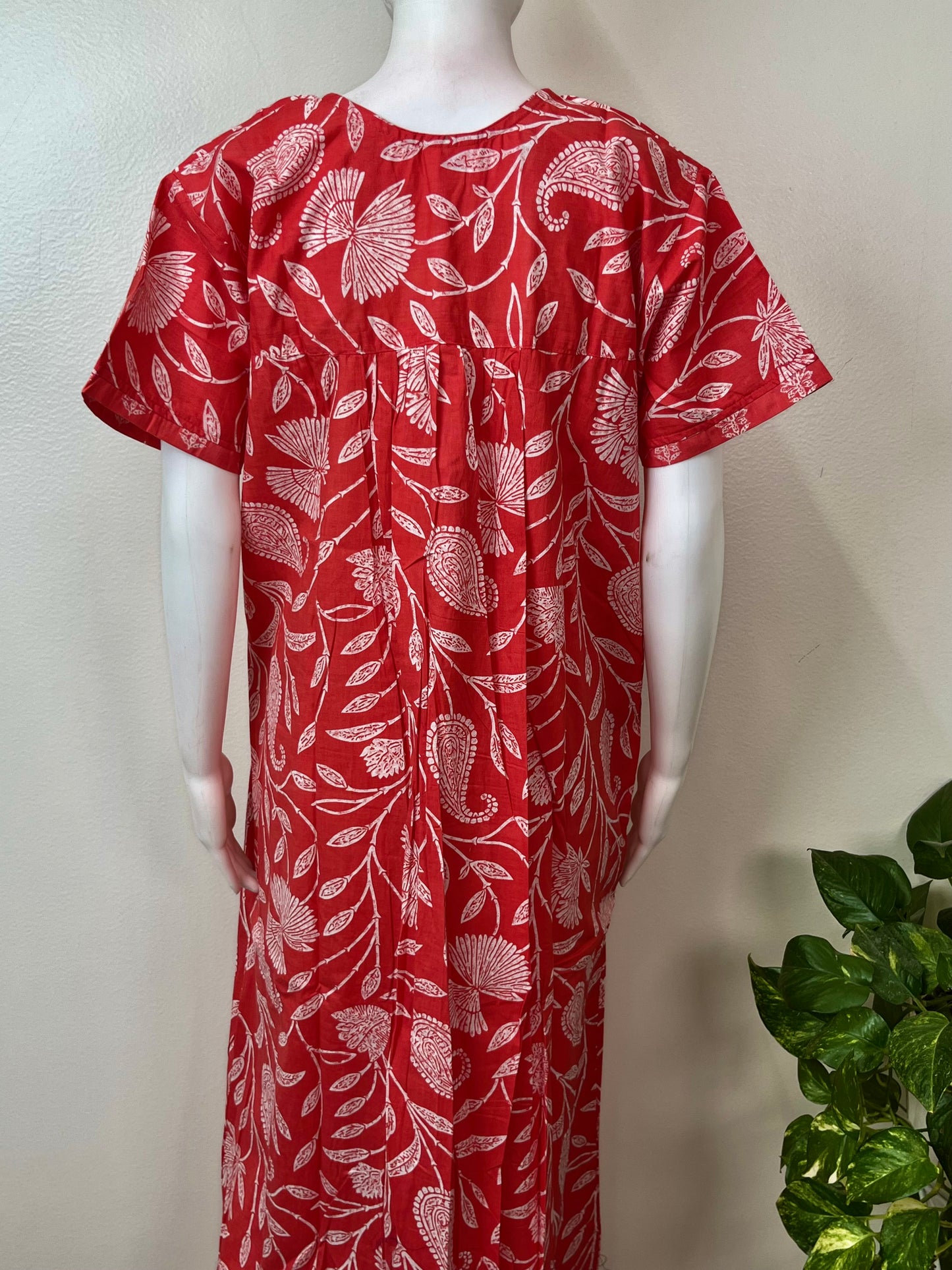 Floral Printed Pure Cotton Nightgown