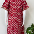 Red 100% Cotton Women’s Nightgown