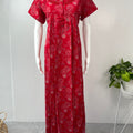 Red Alpine Fabric Nightgown Soft & Breathable