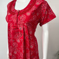 Red Alpine Fabric Nightgown Soft & Breathable