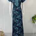 Blue Printed Alpine Nighty Elegant & Long Lasting