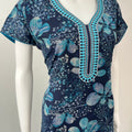 Blue Printed Alpine Nighty Elegant & Long Lasting