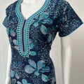 Blue Printed Alpine Nighty Elegant & Long Lasting