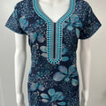 Blue Printed Alpine Nighty Elegant & Long Lasting