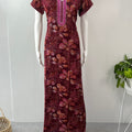 Red Printed Soft & Breathable Alpine Nighty Perfect for All Seasons