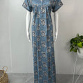 Blue Soft & Breathable Alpine Nightgown Perfect for All Seasons