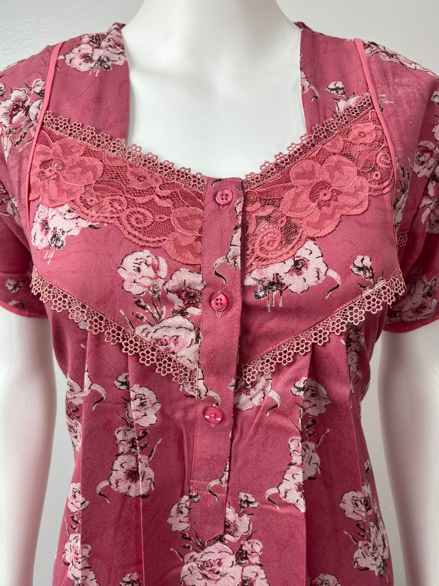 Pink Premium Alpine Fabric Nightgown Soft, Durable
