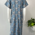 Blue Soft & Breathable Alpine Nightgown Perfect for All Seasons