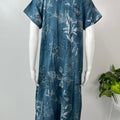 Dark Blue Alpine Fabric Nightgown Soft & Breathable
