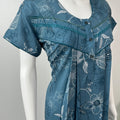 Dark Blue Alpine Fabric Nightgown Soft & Breathable