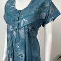Dark Blue Alpine Fabric Nightgown Soft & Breathable