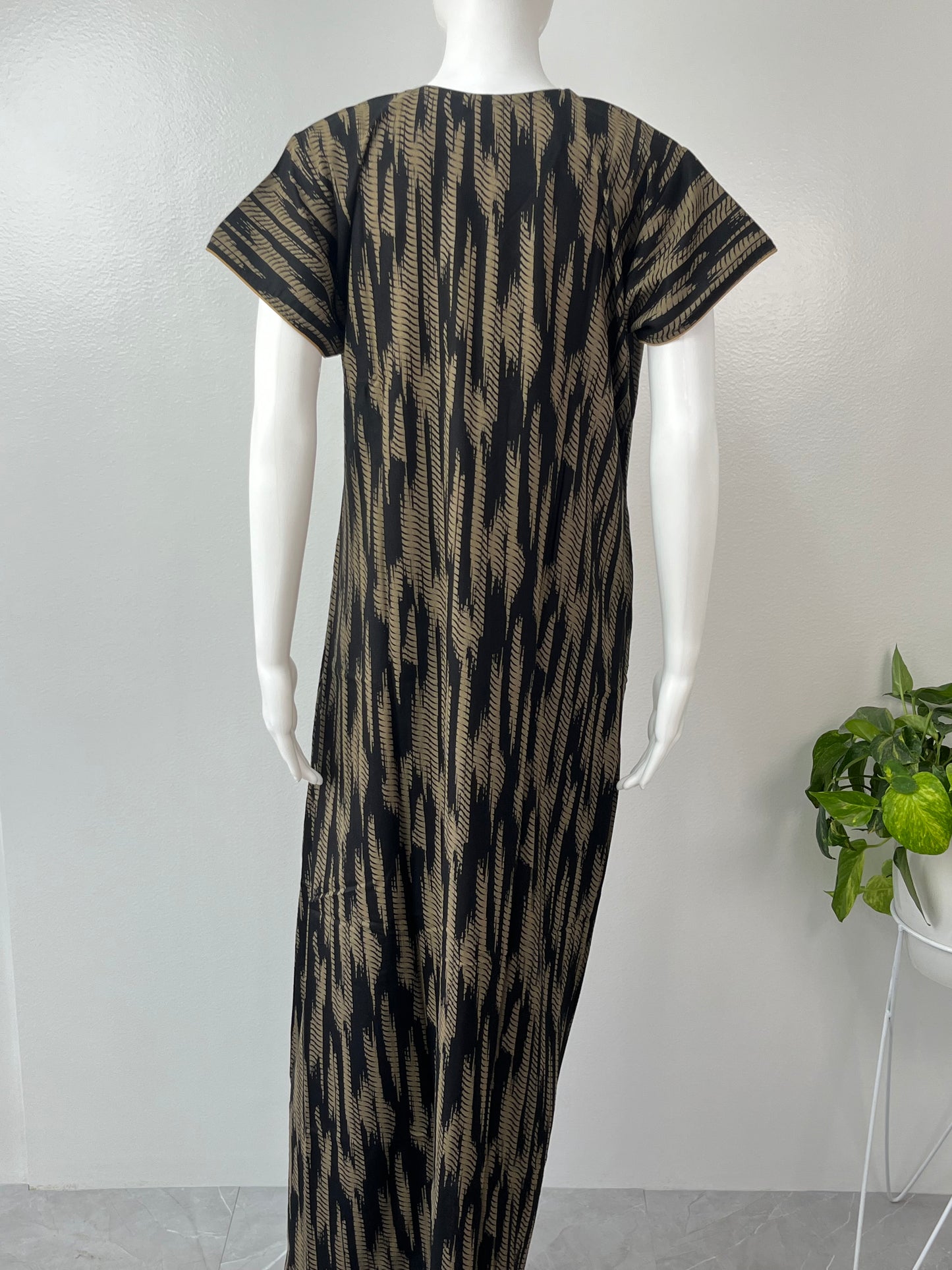 Brown Printed Alpine Nightgown for Women