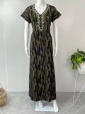 Brown Printed Alpine Nightgown for Women