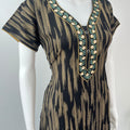 Brown Printed Alpine Nightgown for Women