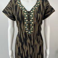 Brown Printed Alpine Nightgown for Women