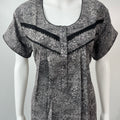 Black Printed Alpine Nightgown For Women Soft & Comfortable