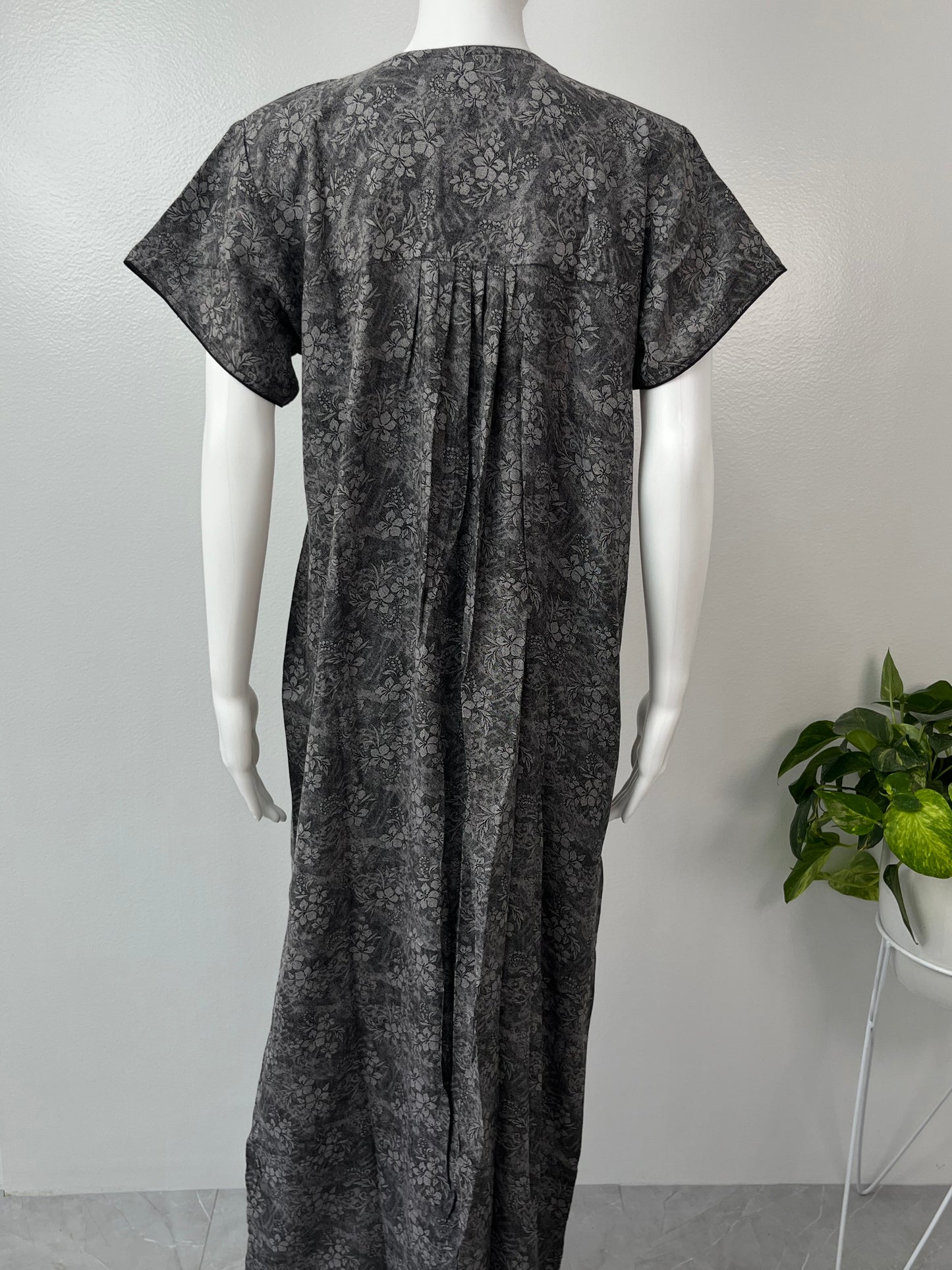 Black Printed Alpine Nightgown For Women Soft & Comfortable