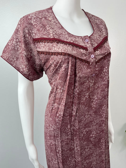 Maroon Alpine Nighty Soft & Breathable for Women