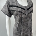 Black Printed Alpine Nightgown For Women Soft & Comfortable