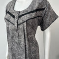 Black Printed Alpine Nightgown For Women Soft & Comfortable