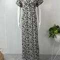 Grey Printed Alpine Fabric Nightgown Soft & Breathable