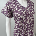 Purple Printed Alpine Nightgown for Women