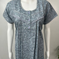 Grey Printed Alpine Fabric Nighty Soft & Breathable