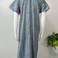 Grey Printed Alpine Fabric Nighty Soft & Breathable