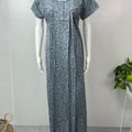 Grey Printed Alpine Fabric Nighty Soft & Breathable
