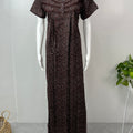 Brown Soft & Breathable Alpine Nightgown Perfect for All Seasons