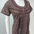 Brown Soft & Breathable Alpine Nightgown Perfect for All Seasons
