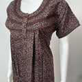 Brown Soft & Breathable Alpine Nightgown Perfect for All Seasons