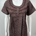 Brown Soft & Breathable Alpine Nightgown Perfect for All Seasons
