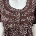 Brown Soft & Breathable Alpine Nightgown Perfect for All Seasons