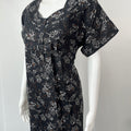 Black Premium Alpine Fabric Nightgown Soft, Durable