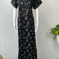 Black Premium Alpine Fabric Nightgown Soft, Durable
