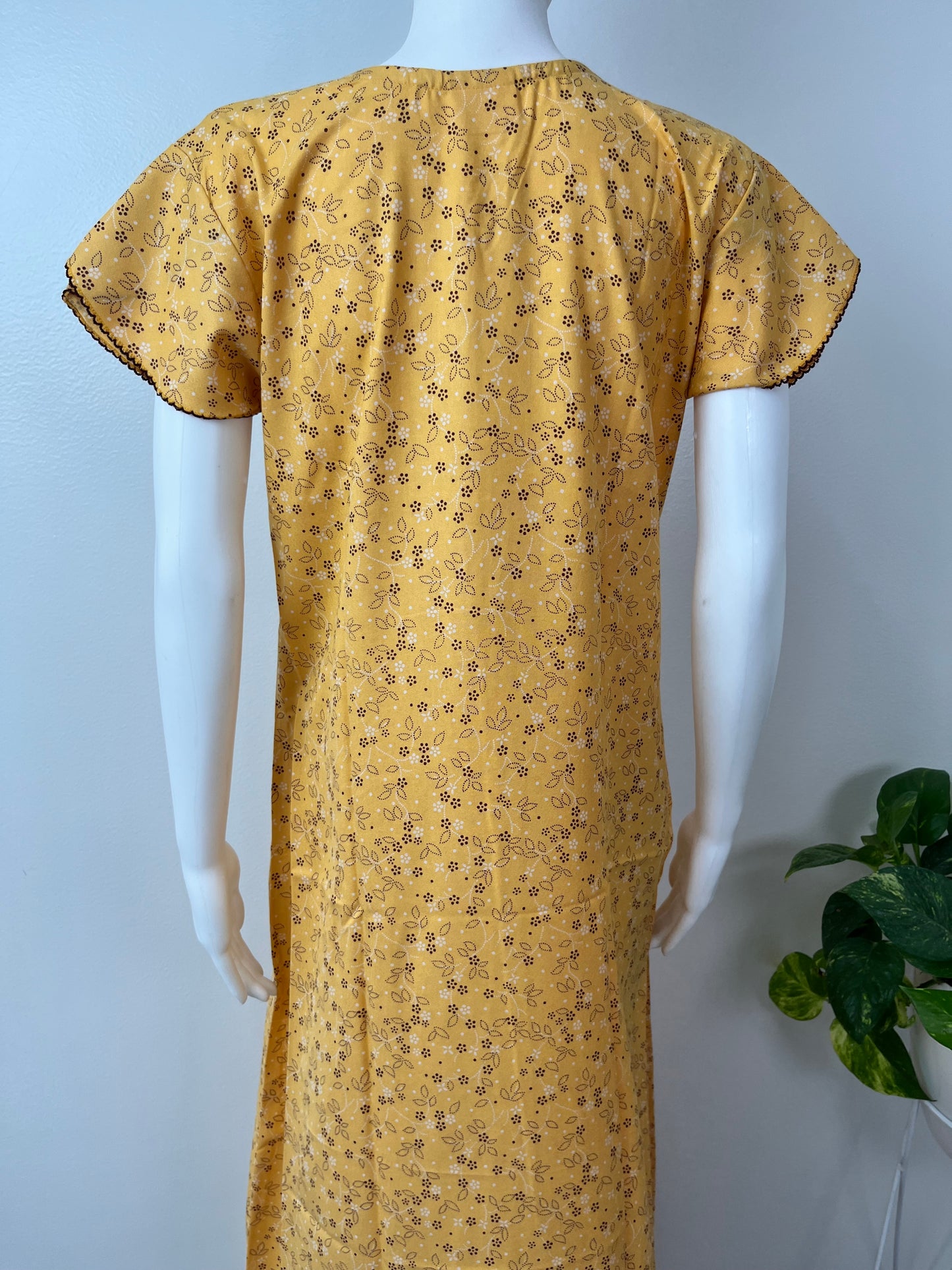 Mustard Soft & Breathable Alpine Nighty for Women