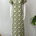 Pastel Green Alpine Nightgown for Women