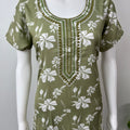 Pastel Green Alpine Nightgown for Women