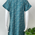 Teal Classic Charm Alpine Fabric Nighty