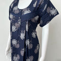 Navy Blue Premium Alpine Fabric Nightgown