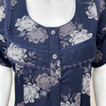 Navy Blue Premium Alpine Fabric Nightgown