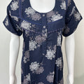Navy Blue Premium Alpine Fabric Nightgown