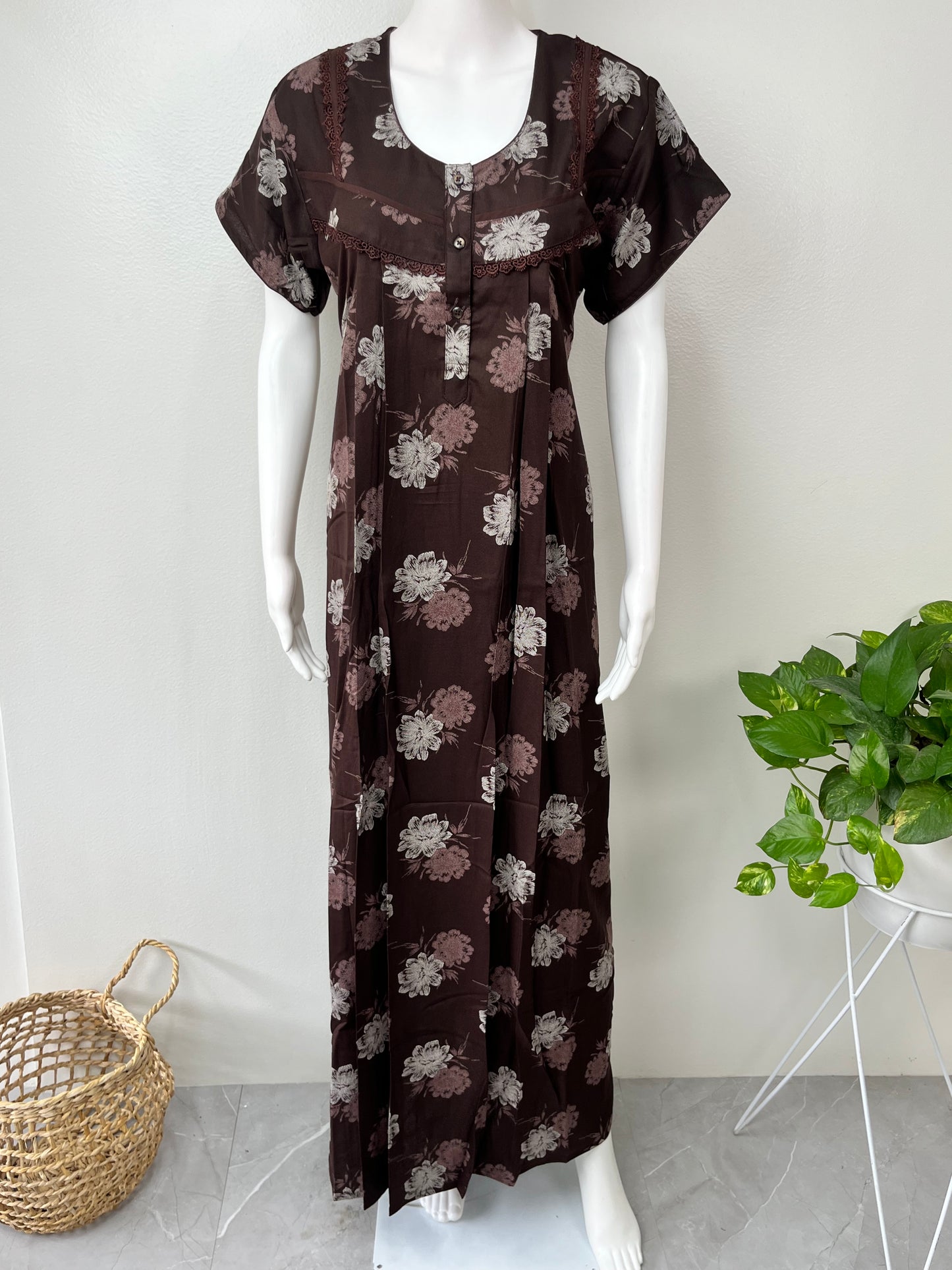 Alpine Pleated Nightgown for Women