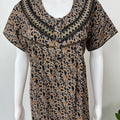 Brown Soft & Breathable Alpine Nightgown Perfect for All Seasons