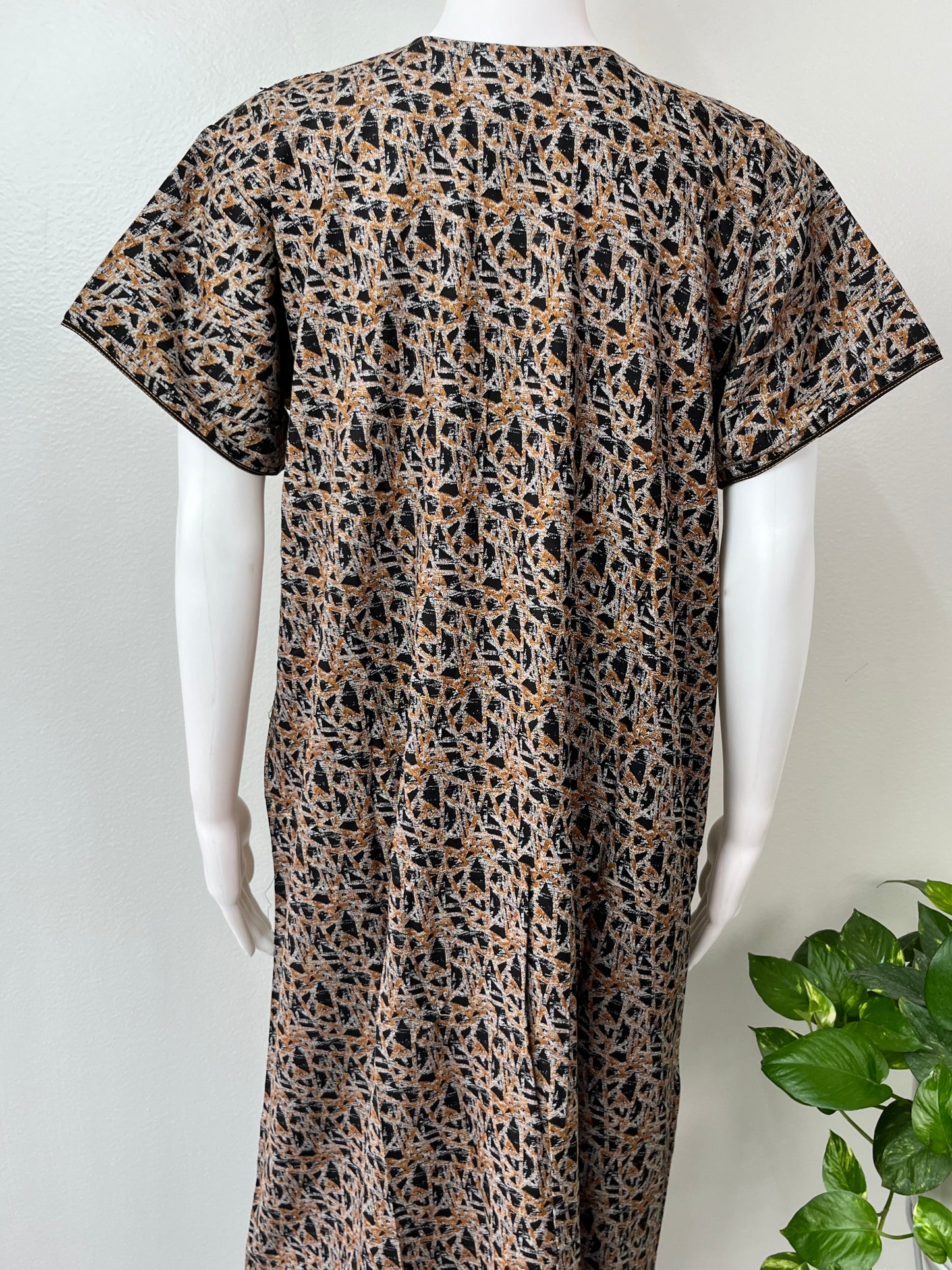 Brown Soft & Breathable Alpine Nightgown Perfect for All Seasons