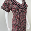 Maroon Printed Alpine Nighty for Women