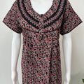 Maroon Printed Alpine Nighty for Women